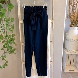 Navy Grace Karin Paperbag Pants